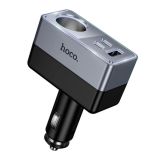 АЗП-USB HOCO Z65A PD30W (1 роз'єм прикурювача/2Type-C/1USB) Black