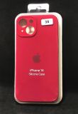 Чохол iPhone 14 Silicon Case original FULL Camera № 35 rose red ( 4you )