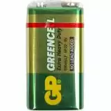 Батарейка GP 1604GLF-2S1 сольова 6F22 Greencell крона (10 в упак.) 