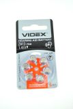Батарейка Videx ZA13 (PR48) воздушно-цинковая (6 в блистере, 60 в упак.) 