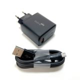 CЗУ 4you A43 (18W, Fast Charger QC 3.0, 5V/3A, 9V/12V-1.5A, 1USB) black+Micro USB 3А Dvina