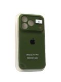 Чохол iPhone 17Pro Silicon Case original FULL Camera №64 olive green (4you)