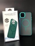 Чохол iPhone 15ProMax Silicon SPACE with MagSafe Green