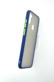 Чехол iPhone 12ProMax Silicon Gingle Matte Dark blue/green "Акционная цена"