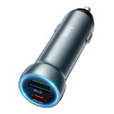 АЗУ-USB HOCO Z54A PD30W+QC3.0 (1Type-C/1USB) Grey
