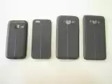Чохол Samsung J2 / J210 накладка шкіра (шов) black "Акційна ціна"