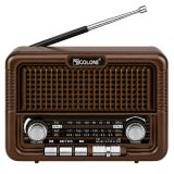 Радіоприймач Golon RX-7070BT (Bluetooth, USB, microSD) Brown