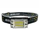 Ліхтарик налобний LED T133 COB, 200 1m, АКБ вбудований 700 mAh, Type-C, 5 режимів, Black (М)
