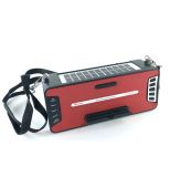 Радиоприемник Golon RX-S2618BTS (Bluetooth, USB, microSD. солнечная батарея, фонарик) Red
