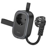 Подовжувач мережевий HOCO NS7 PD20W (2USB/1Type-C/1xSocket) 1m Black