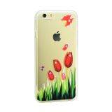 Чехол Samsung J3/J330 (2017) Silicon Lucent Diamond Tulips (red)