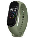 Ремешок на браслет фитнес Xiaomi mi band 5/6/7 Хаки темный
