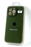 Чехол iPhone 13ProMax Silicon Case original FULL Camera №64 olive green (4you)