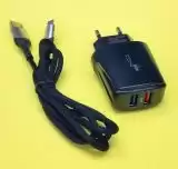МЗП 4you A41 ( total 28W ( 10 + 18 ), 5A ( 2 + 3 ), Fast Charger QC 3.0, 2USB ) blus Micro 3A Humber