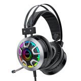 Гарнитура HOCO ESD05 (микрофон,подсветка) (Мониторы) Black