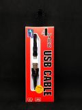 Usb-cable iPhone 5 4you Florida ( 2A, silicon, чорний ) - НОВИНКА! 