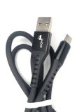 Usb-cable Type-C 4you Telon black (2.1A)  (от10шт - 10%)
