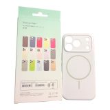 Чохол iPhone 17Pro Silicon BEATS with MagSafe №4 Snow