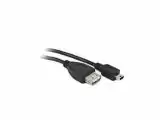 Перехідник Cablexpert A-OTG-AFBM-002 з Mini USB тато на USB 2.0 мама (Mini OTG, 15см)