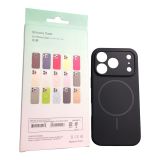 Чехол iPhone 17Pro Silicon BEATS with MagSafe №7 Midnight Black