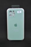 Чехол iPhone 12 Silicon Case original FULL Camera №17 spring mint (4you)