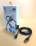 Usb-cable iPhone 5 4you Dnister black (2.4A, Silicon Perfect, 1.5m) - Нова упаковка!