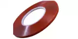 Двосторонній скотч прозорий 3M ширина 6 мм, довжина 10м товщина 0,5мм червоний (Х) 6100255