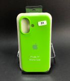 Чехол iPhone 17 Silicon Case original FULL №31 lime green (4you) "Акционная цена"