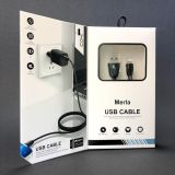 Usb-cable iPhone 5 4you Merla (2A, silicon, черный, премиум упаковка)