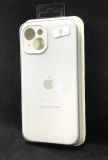 Чехол iPhone 15 Silicon Case original FULL Camera №9 White (4you)