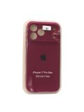 Чехол iPhone 17ProMax Silicon Case original FULL Camera №63 burgundy (4you)
