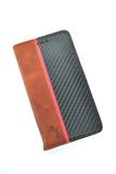 Чехол-книжка 4you Carbon 5.5" Dark brown/black универсальная  "Акционная цена"