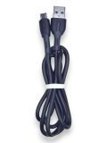 Usb-cable Micro USB 4you Taho (2.4A, Silicon, чорний) (від10шт - 10%)