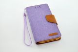 Чехол-книжка 4you Canvas 4"- 4,4" violet/brown универсальная ТОП Продаж! "Акционная цена"
