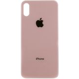 Заднє скло корпусу iPhone XS (big hole) Rose/Gold (Х) 8000824G