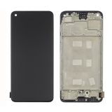 LCD Oppo A78 (4G) з чорним тачскрином та корпусною рамкою IPS (М)