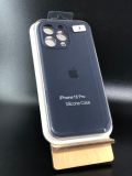 Чехол iPhone 16Pro Silicon Case original FULL Camera №8 Dark blue (4you)