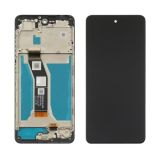 LCD Motorola E14 (XT2421-13) с чёрным тачскрином + корпусная рамка (М)