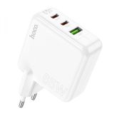МЗП-USB HOCO C115A PD65W+ QC3.0 (1USB/2Type-C) White