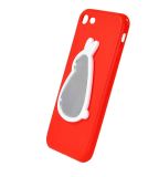 Чехол Samsung J3/J330 (2017) Silicon Mirror Rabbit red "Акционная цена"