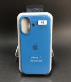 Чехол iPhone 17 Silicon Case original FULL №42 capri blue (4you)