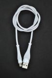 Usb-cable iPhone 5 4you Berda white (2.4A, tpu soft touch, гнучкий коннектор) - Новинка!