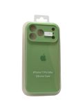 Чехол iPhone 17ProMax Silicon Case original FULL Camera №1 Green (4you)
