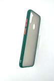 Чехол iPhone XS Max Silicon Gingle Matte dark green/orange "Акционная цена"