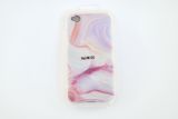 Чехол Samsung A40/A405 (2019) Silicon Marble Soft touch бело-розовый "Акционная цена"