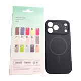 Чохол iPhone 17ProMax/18ProMax Silicon BEATS with MagSafe №7 Midnight Black