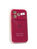 Чохол iPhone 17Pro Silicon Case original FULL Camera №35 rose red (4you)