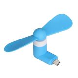 Ветилятор мобільний MicroUSB Blue (М)