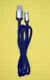 Usb-cable Type-C 4you Humber (3A, тканина, чорний)