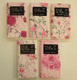 Книжка боковая Flowers with Diamonds с окном №1 (5.7") pink "Акционная Цена"